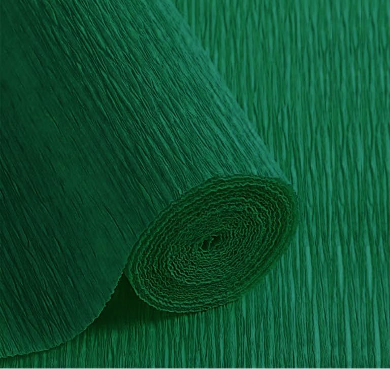 LCREATE LCREATE LCREATE Crepe Paper Roll 8.2ft Long 17 Inch Wide for Wedding Ceremony Various Large Festivals Decoration (14-Leaf Green) - Image 1